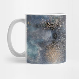 Pocket - Smoky Marble Watercolor Dark Mug